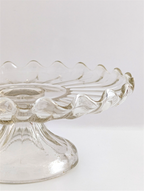 Cake Stand (Scalloped Glass)