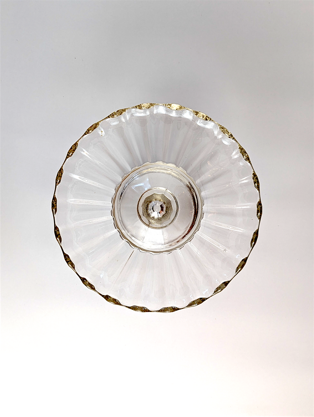 Cake Stand (Scalloped Glass)
