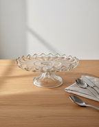 Cake Stand (Scalloped Glass)